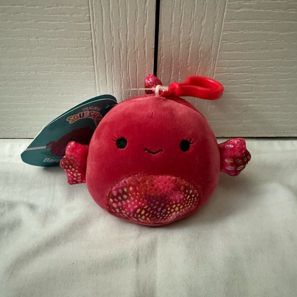 Squishmallows Barella The Betta Fish Clip - 3 inches